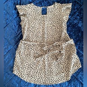 Full Moon Claire Maternity Tie Front Blouse